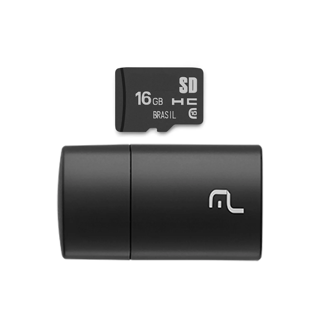 Cartão de Memória Multilaser 16GB, com leitor USB 3.0 - MC162