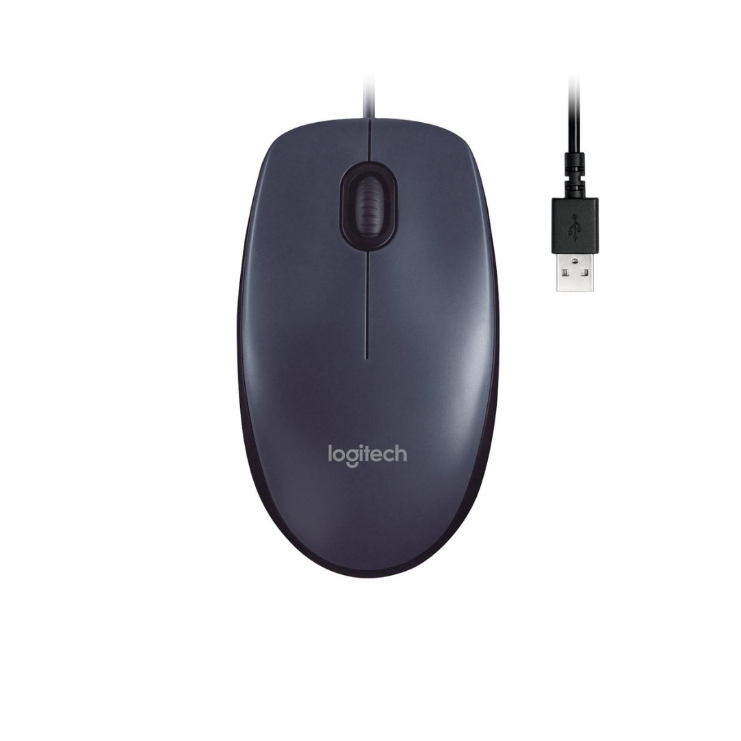 Mouse Logitech USB Com Fio - M90