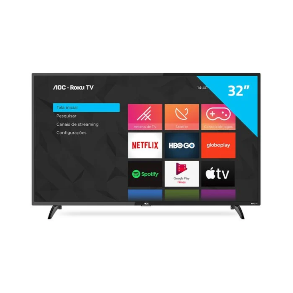 Tv Smart Aoc Tela 32'' Led HD Roku - 32S513578G