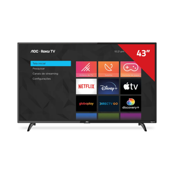 Tv Smart Aoc Tela 43'' LED Full HD Roku - TV003