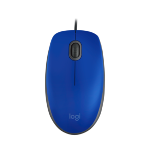 Mouse Logitech USB Com Fio Azul - M110